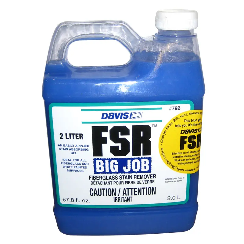 Davis Fsr Big Job Fiberglass Stain Remover – 2-Liter Container 1