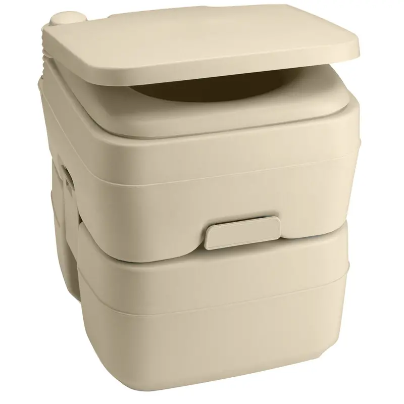 Dometic 965 Portable Toilet – 5-Gallon Capacity With Mounting Hardware (Parchment) 1