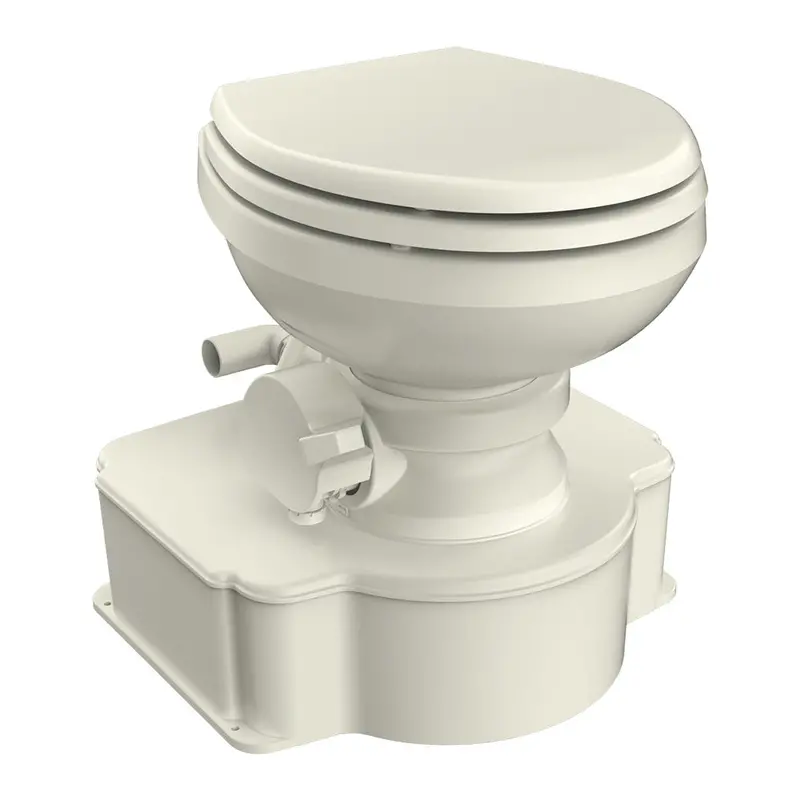 Dometic M65 Marine Gravity Toilet – Bone Finish, Elongated Seat, Foot-Operated Flush 1