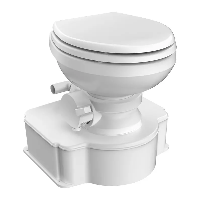 Dometic M65 Marine Gravity Toilet – White Finish, Elongated Seat, Foot-Actuated Flush 1