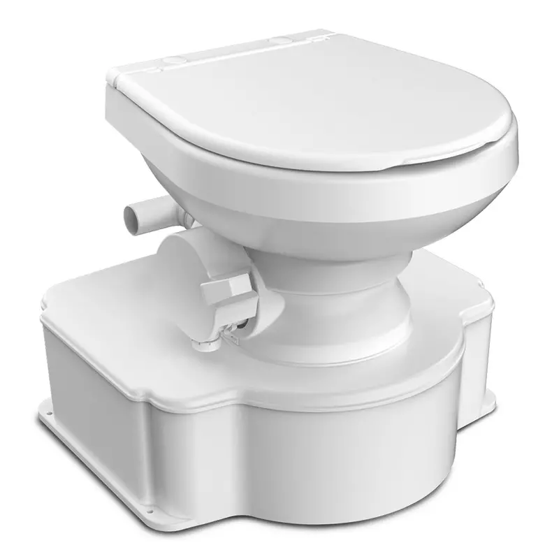 Dometic M65 Marine Gravity Toilet – White Finish, Standard Seat, Pedal-Flush Design 1