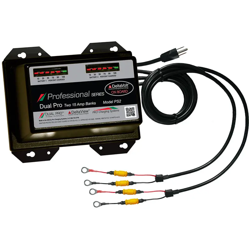 Dual Pro Professional 30A Dual-Bank Battery Charger (2 Banks, 12–24V) [Ps2] 1