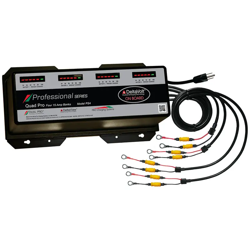 Dual Pro Professional 60A Multi-Bank Battery Charger (4 Banks, 12–48V) [Ps4] 1