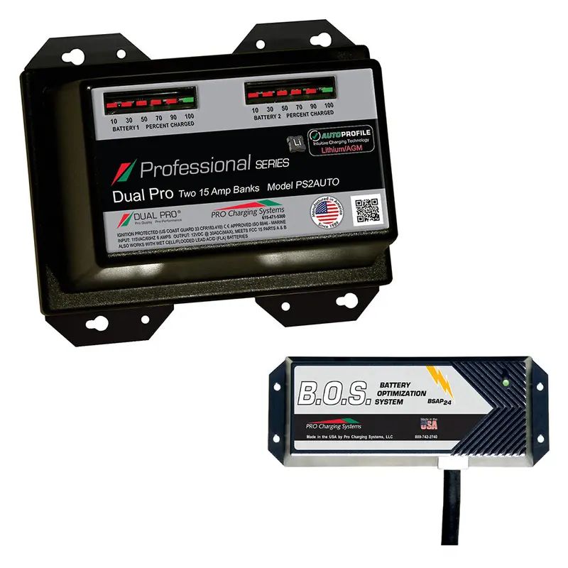 Dual Pro Ps2 Automatic Dual-Bank 12V Battery Charger With Dual-Bank Isolation System 1