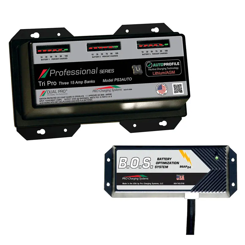 Dual Pro Ps3 Automatic Tri-Bank 12V Battery Charger With Triple-Bank Isolation System 1