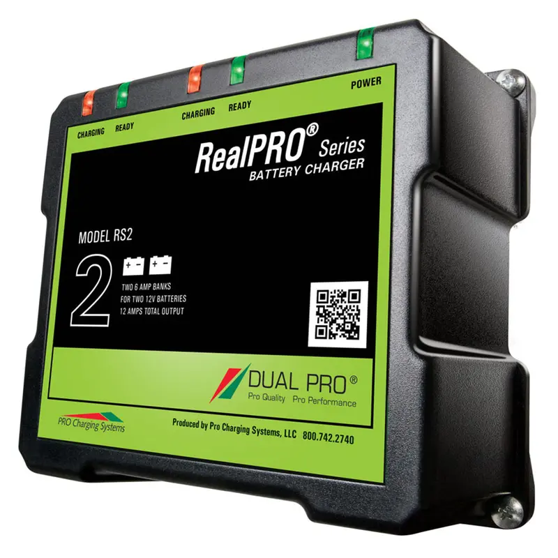 Dual Pro Realpro 12A Dual-Bank Battery Charger (2 Banks, 12–24V) [Rs2] 1