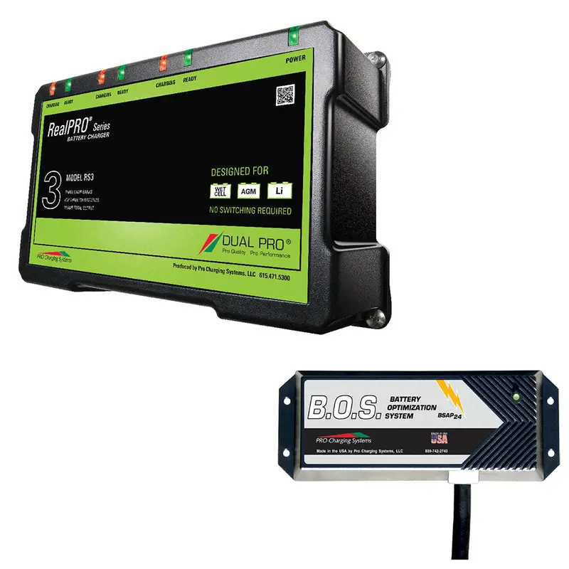 Dual Pro Rs3 Tri-Bank 12V Battery Charger With Dual-Bank Isolation System 1
