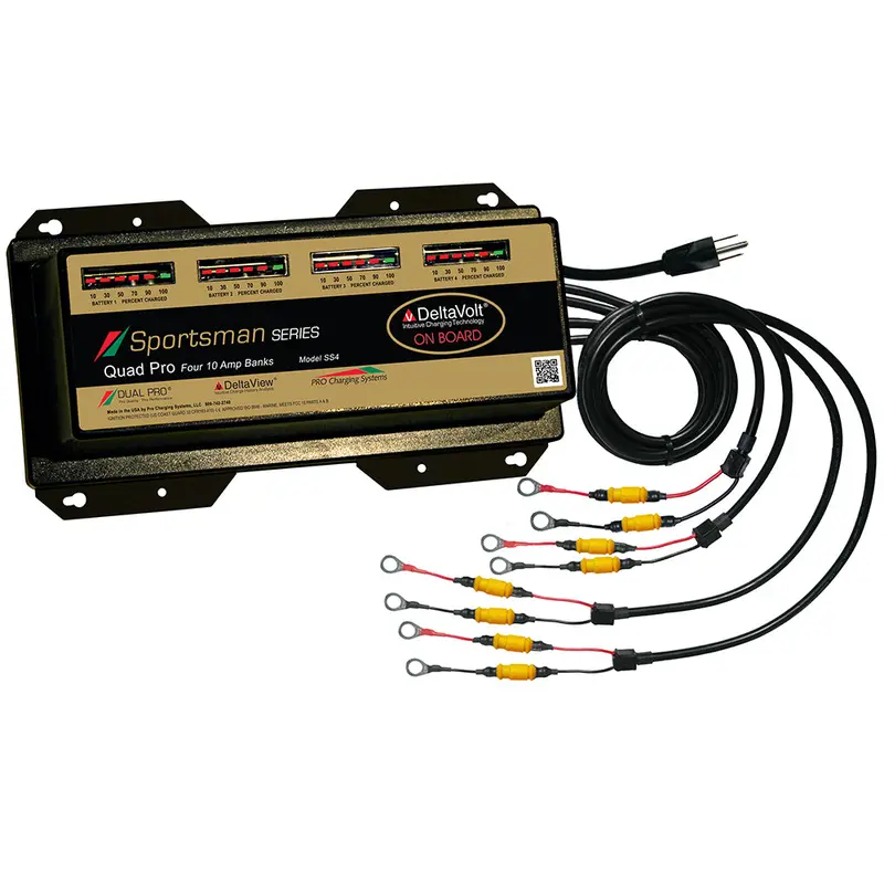 Dual Pro Sportsman 40A Multi-Bank Battery Charger (4 Banks, 12–48V) [Ss4] 1