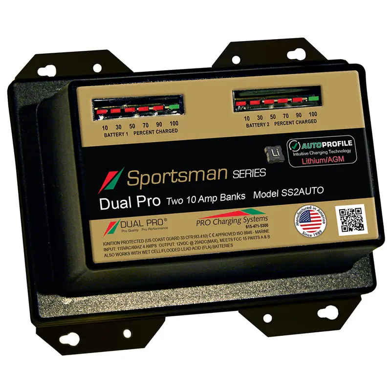 Dual Pro Ss2 Auto 20A Marine Battery Charger – 2-Bank Lithium & Agm Compatible 1