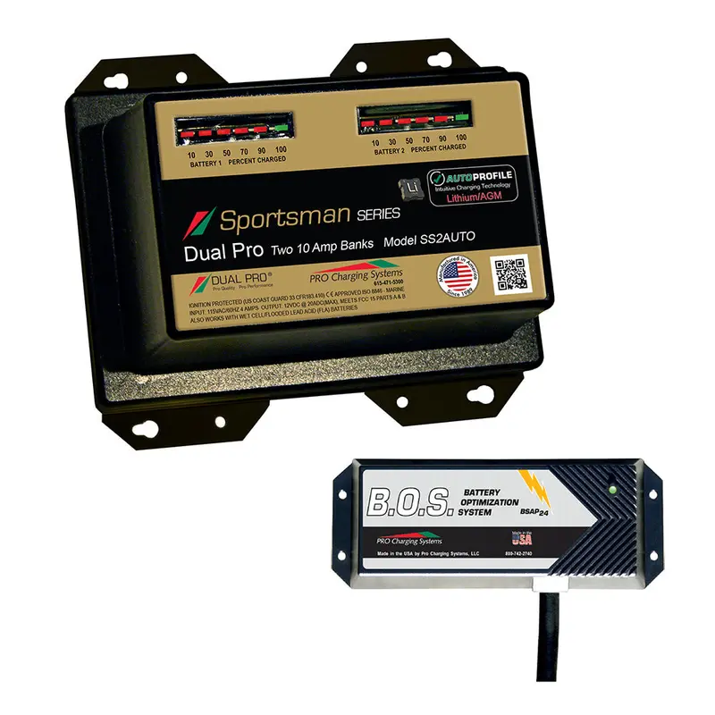 Dual Pro Ss2 Automatic Dual-Bank 12V Battery Charger With Built-In Battery Isolation System 1