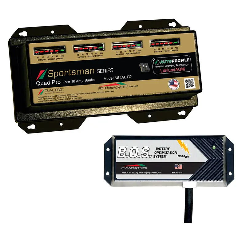 Dual Pro Ss4 Automatic Quad-Bank 12V Battery Charger With Triple-Bank Isolation System 1