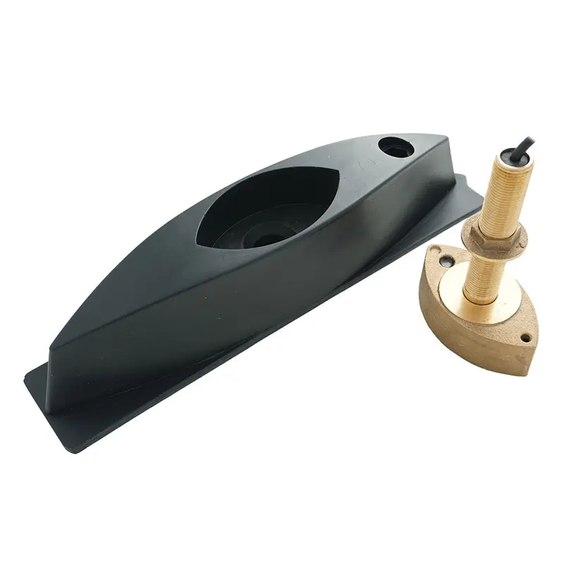Echonautics Bronze Dual-Frequency Cw Thru-Hull Transducer With Fairing Block – 50/200 Khz, 600W 1