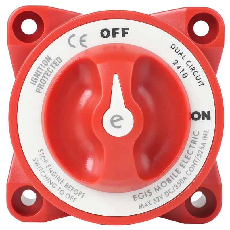 Egis E-Series 350A Dual-Circuit Marine Battery Switch – On/Off Toggle [2410] 1
