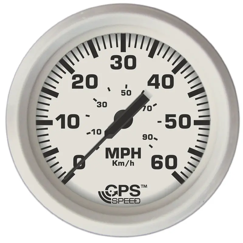 Faria 4-Inch White Gps Speedometer — Marine Dashboard Gauge, 0–60 Mph Range 1