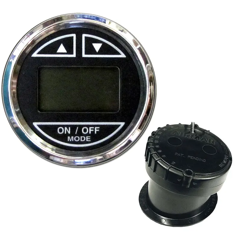 Faria Chesapeake Black 2-Inch Depth Sounder With In-Hull Transducer – No Hull Drilling Required 1