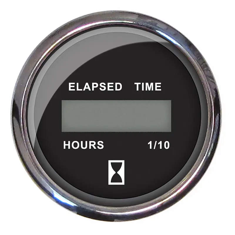 Faria Chesapeake Black 2-Inch Digital Hourmeter – Waterproof, Backlit Display [13715] 1