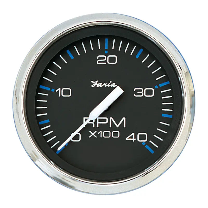 Faria Chesapeake Black 4-Inch Diesel Tachometer (0–4000 Rpm) With Magnetic Pickup – Model 33742 1