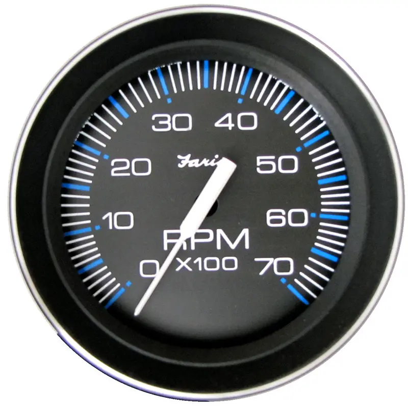 Faria Coral 4-Inch Outboard Tachometer – 7000 Rpm Max, Compact Analog Gauge 1