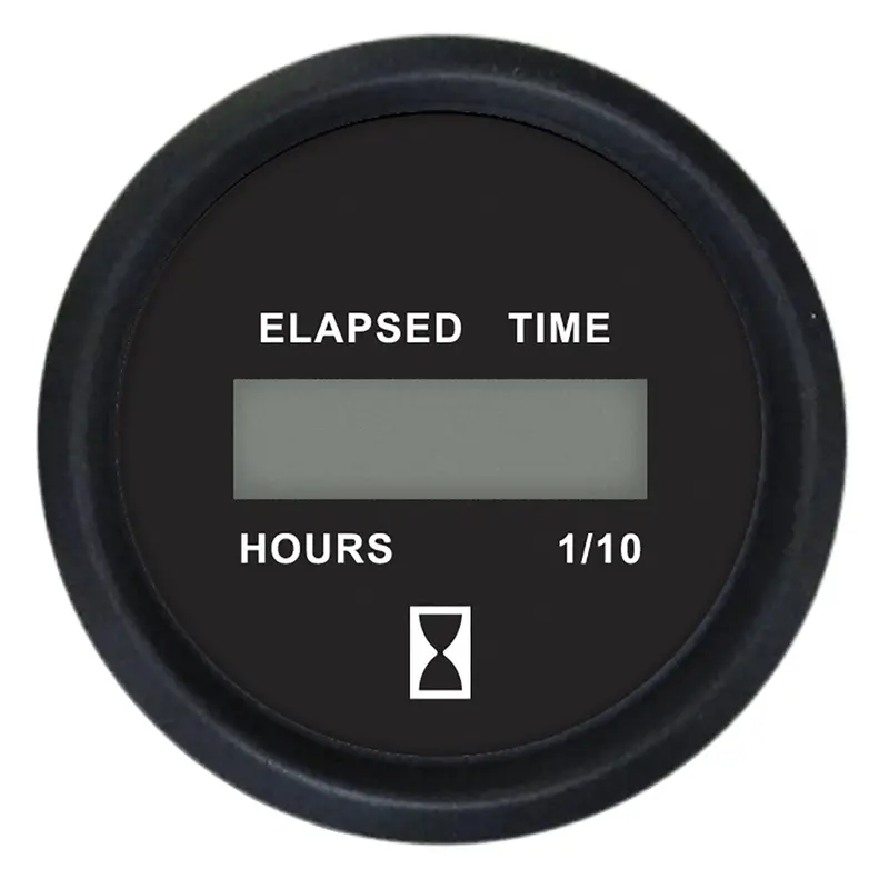 Faria Euro Black 2-Inch Digital Hourmeter Gauge – Model 12835 1