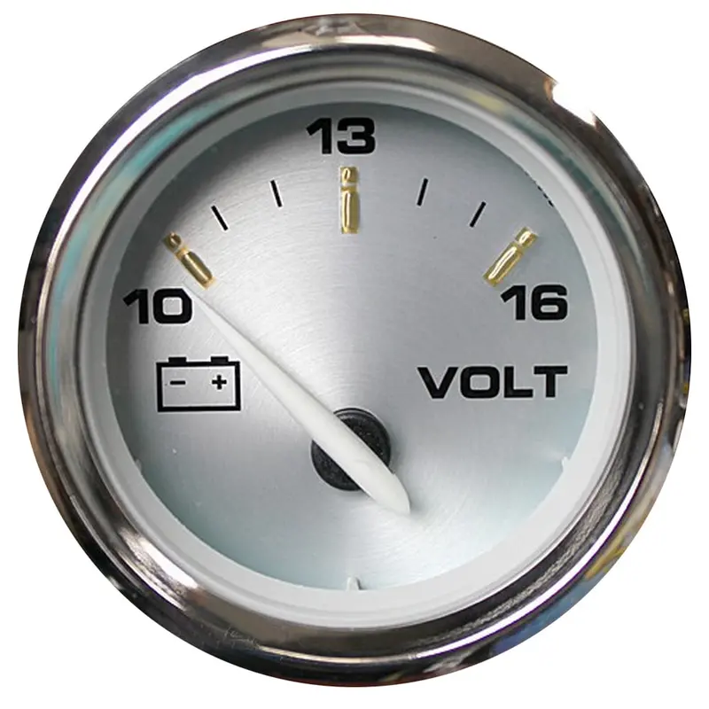 Faria Kronos 2-Inch Analog Voltmeter For Marine 12V/24V Systems (19004) 1