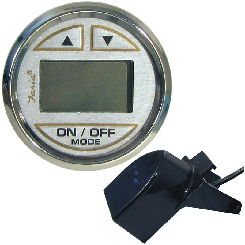 Faria Kronos 2-Inch Depth Sounder With Transom-Mount Transducer (19150) 1