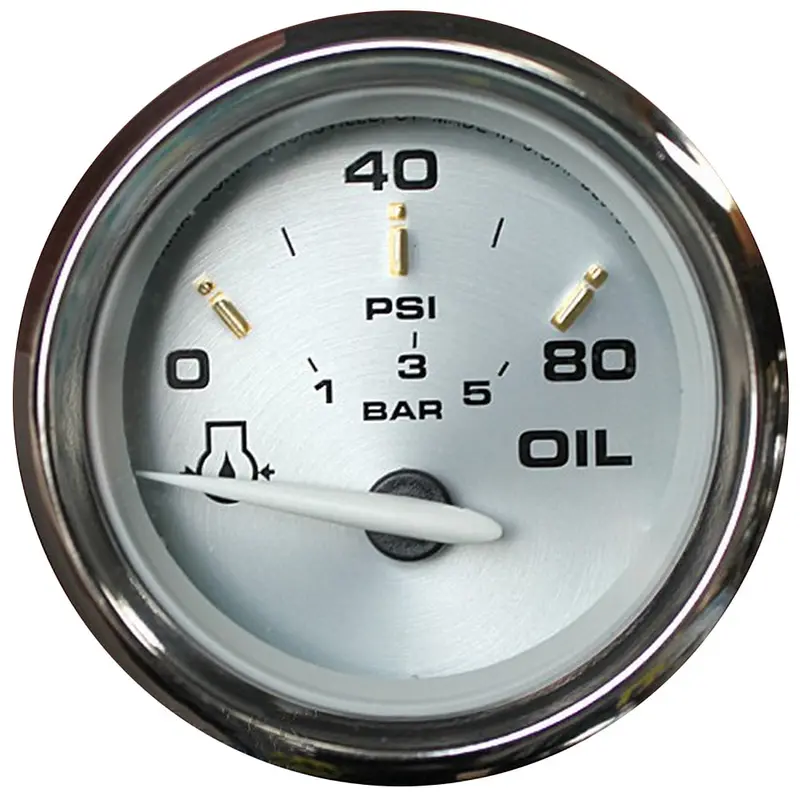 Faria Kronos 2-Inch Oil Pressure Gauge Rated To 80 Psi (19002) 1