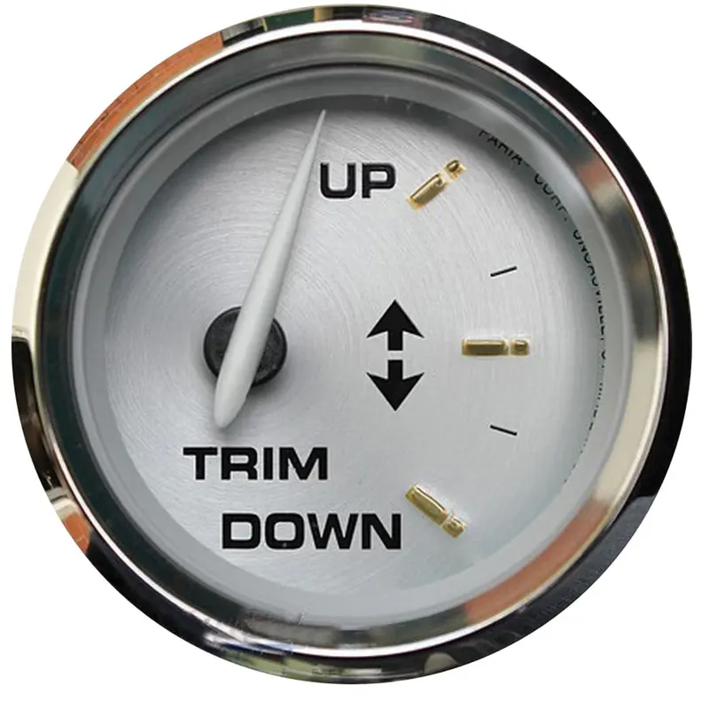 Faria Kronos 2-Inch Trim Position Gauge Compatible With Major Outboard Brands (19005) 1