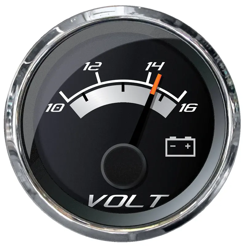 Faria Platinum 2-Inch Dc Voltmeter – 10–16V Range 1