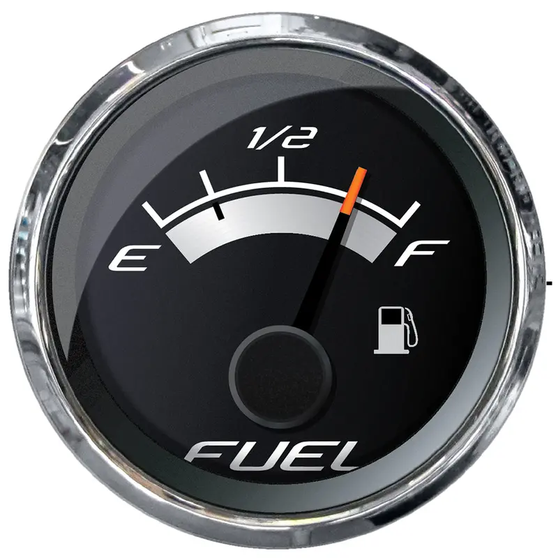 Faria Platinum 2-Inch Fuel Level Gauge – Analog E–1/2–F Scale 1