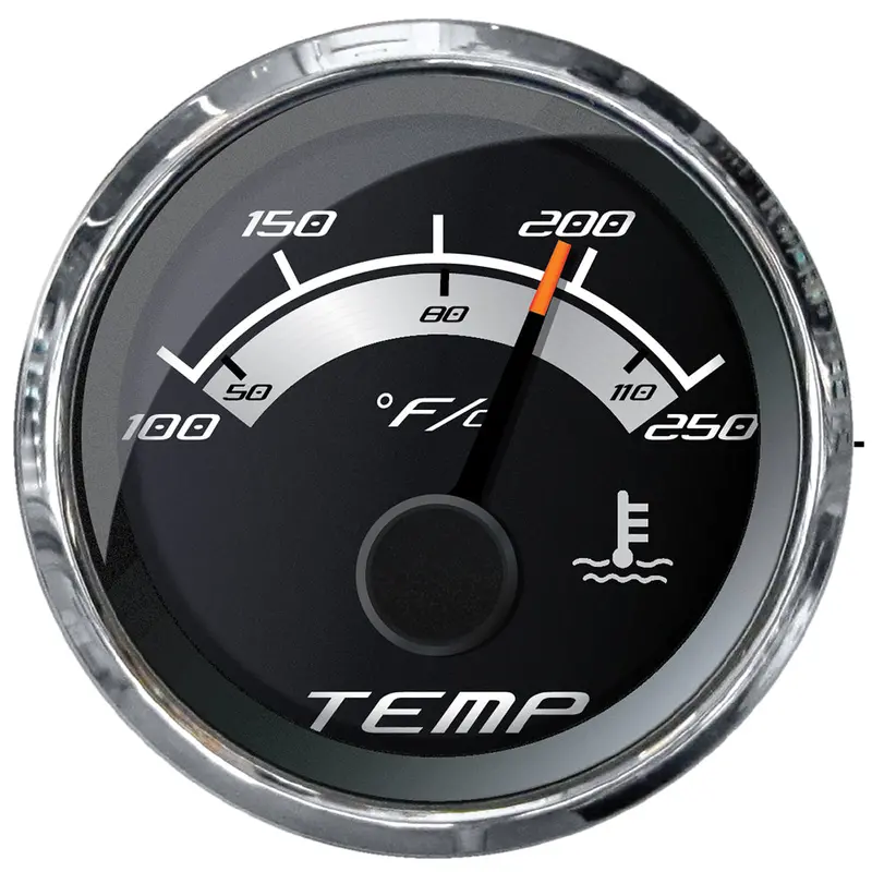 Faria Platinum 2-Inch Water Temperature Gauge – 100–250°F Range 1