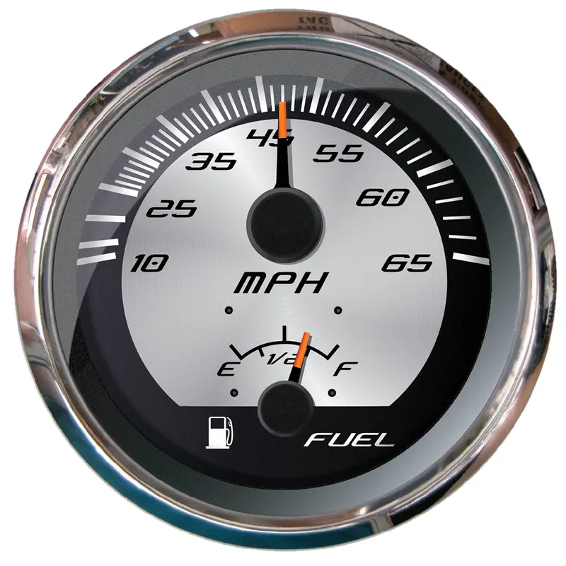 Faria Platinum 4" Dual-Function Gauge – Speedometer And Fuel Level Display [22015] 1