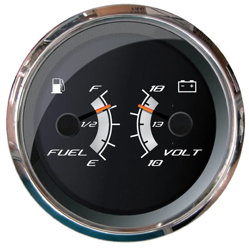 Faria Platinum 4-Inch Multi-Function Gauge – Fuel Level & Voltage Monitoring [22013] 1