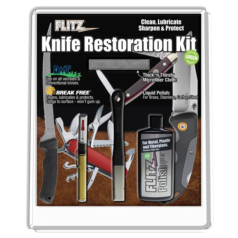Flitz Knife Restoration Kit For Sharpening, Polishing & Edge Renewal 1