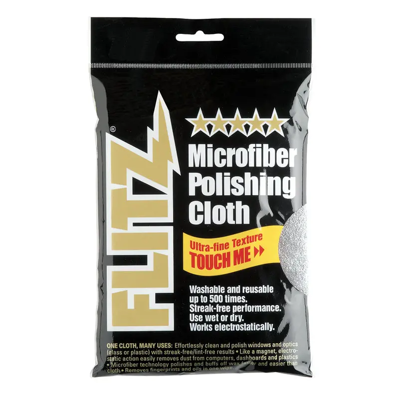 Flitz Microfiber Polishing Cloth – 16X16 Inch, Single-Pack, Mc200 1