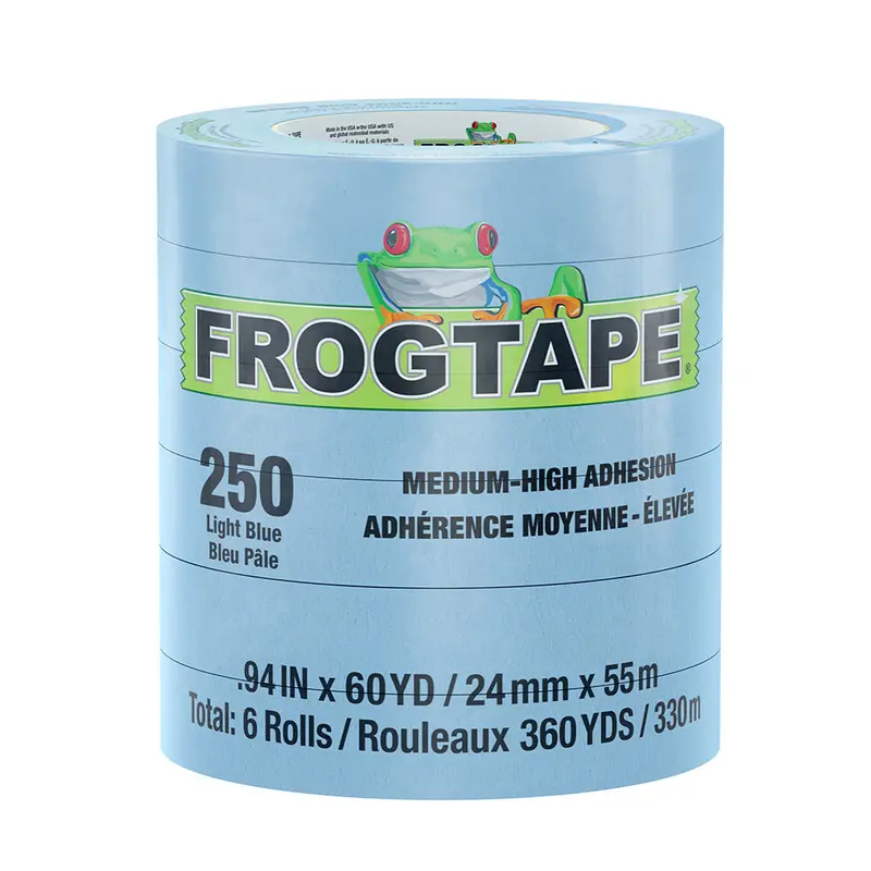 Frogtape Cp250 Heat-Resistant Masking Tape – 24Mm × 55M, Light Blue, 12-Pack (105327) 1