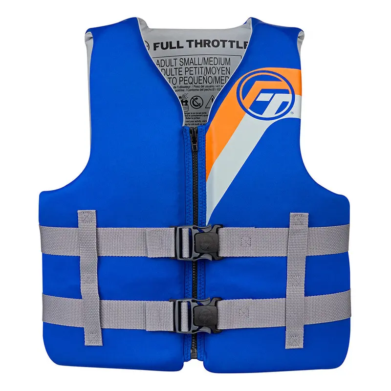 Full Throttle Adult Rapid-Dry Life Vest – Size S/M, Navy Blue 1