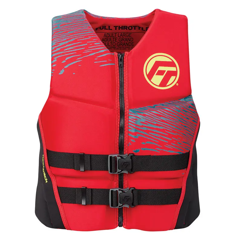 Full Throttle Men’S Rapid-Dry Flex-Back Pfd – Red/Black, Medium 1