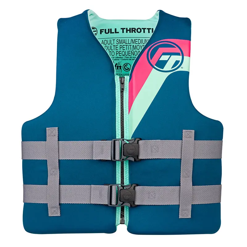 Full Throttle Rapid-Dry Adult Life Vest – L/Xl Size In Aqua 1