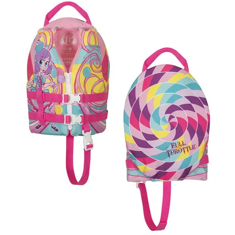 Full Throttle Water Buddies Child Life Vest (30–50 Lbs) – Princess Design (Model 104300-105-001-17) 1