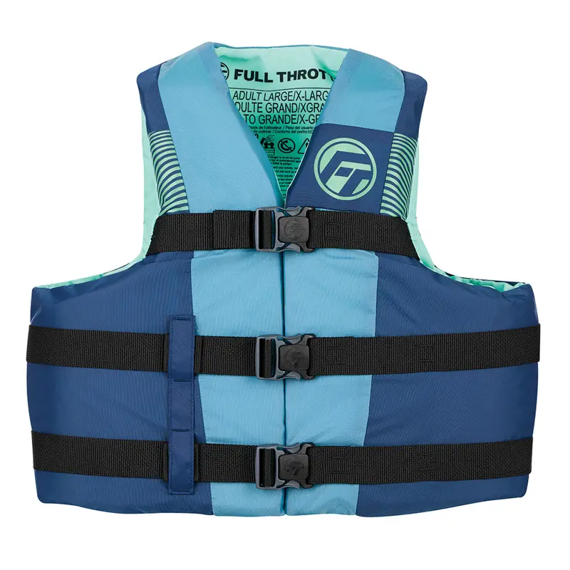 Full Throttle Youth Nylon Life Jacket – Blue/Black Type Iii Pfd 1