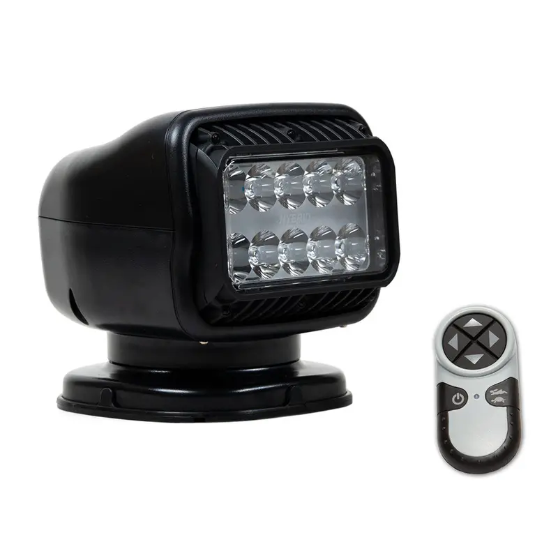 Golight Gt Series Led Hybrid Permanent-Mount Light With Hardwired Dash Remote – 12V, Black (Model 20218Gt) 1