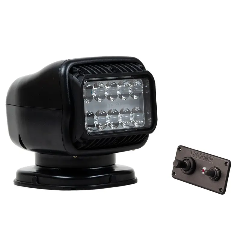 Golight Gt Series Led Hybrid Permanent-Mount Light With Wireless Handheld Remote – 12V, Black (Model 20518Gt) 1