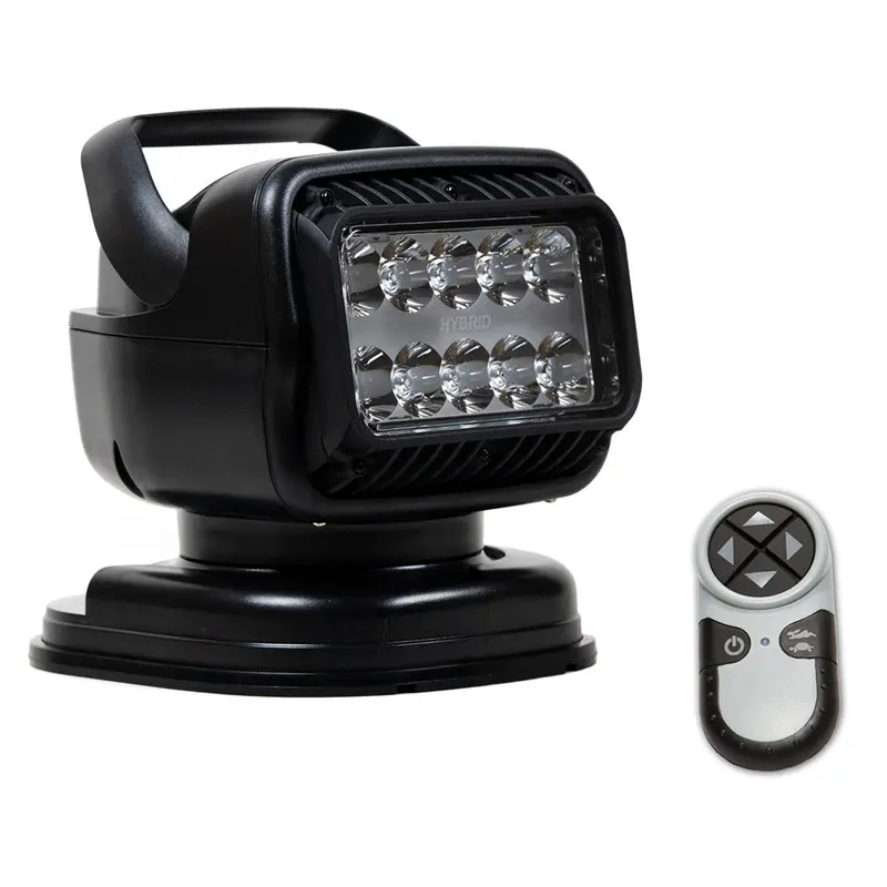 Golight Gt Series Led Hybrid Portable Light With Magnetic Shoe Mount & Wireless Remote – 12V, Black (Model 79518Gt) 1