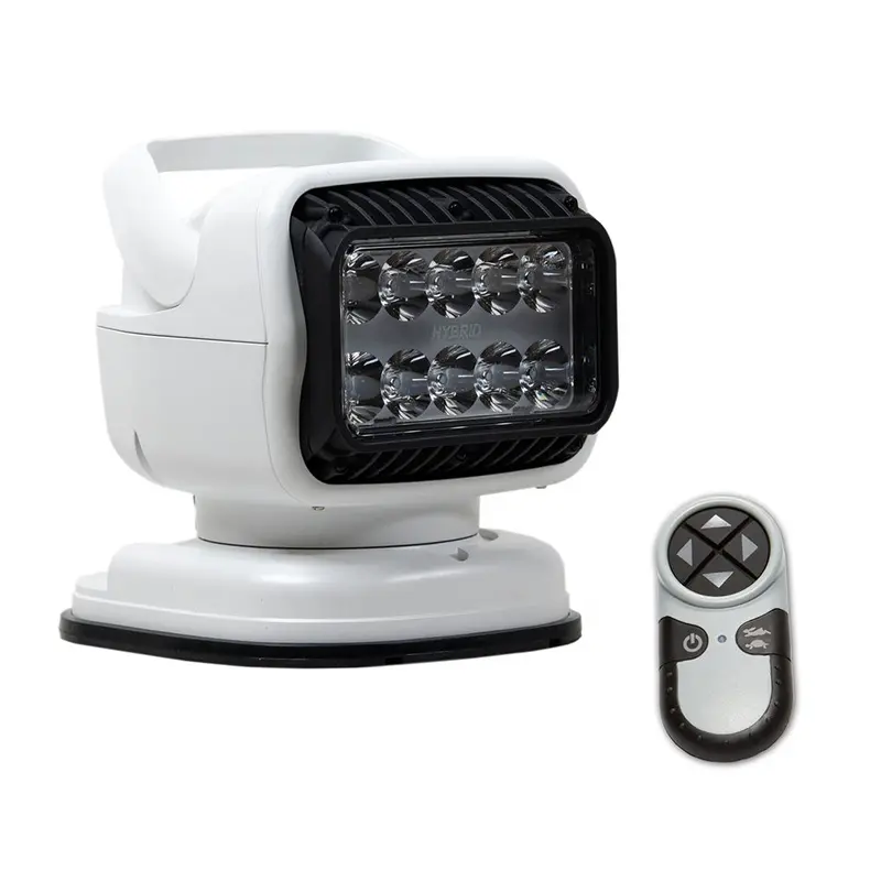 Golight Gt Series Led Hybrid Portable Light With Magnetic Shoe Mount & Wireless Remote – 12V, White (Model 79018Gt) 1