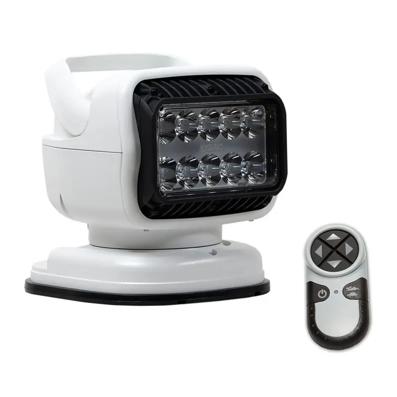 Golight Gt Series Led Hybrid Portable Light With Permanent Shoe Mount & Wireless Remote – 12V, White (Model 79008Gt) 1