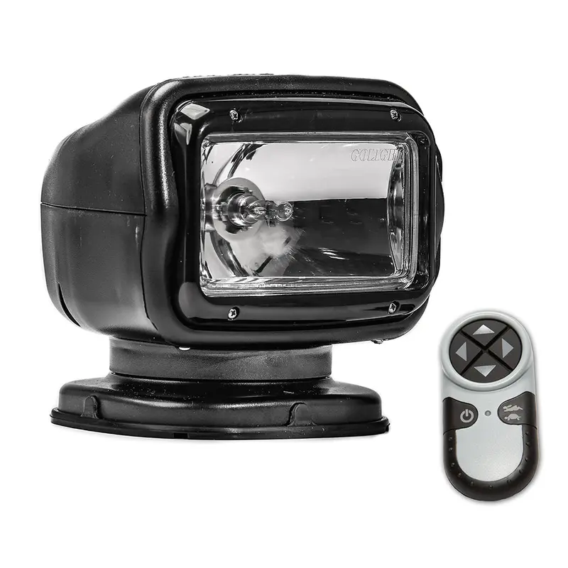 Golight Radioray Gt Fixed-Mount Halogen Spotlight – Black, Wireless Handheld Remote [2051Gt] 1