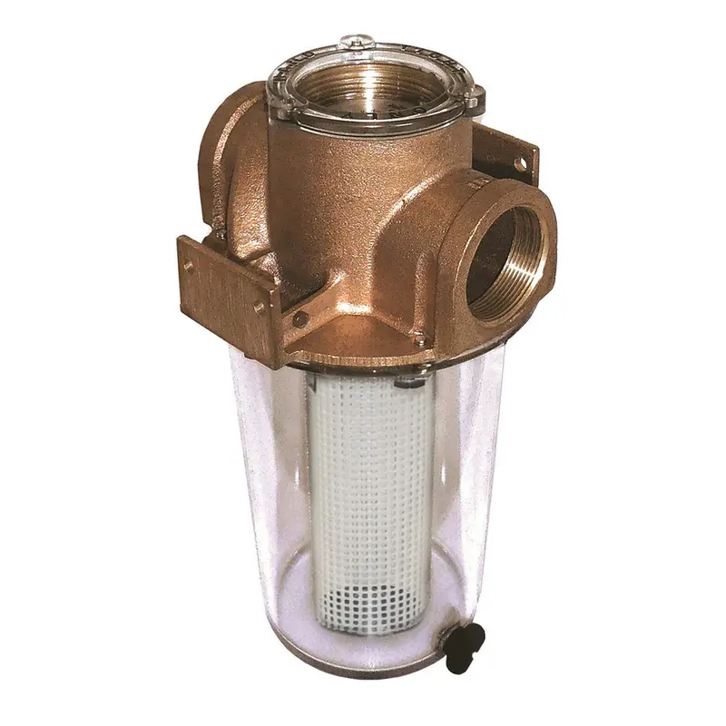 Groco Arg-1500-P 1.5-Inch Raw Water Strainer With Non-Metallic Plastic Basket 1