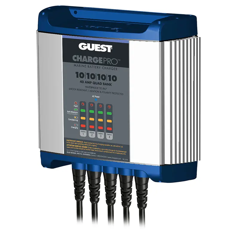 Guest 40A 12V Onboard Battery Charger – 4-Bank, 120V Input 1