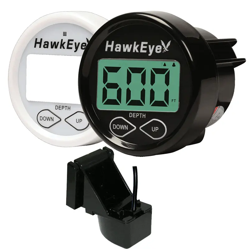 Hawkeye Depthtrax Dt2Bx-Tm In-Dash Digital Depth & Temperature Gauge – Transom Mount 1