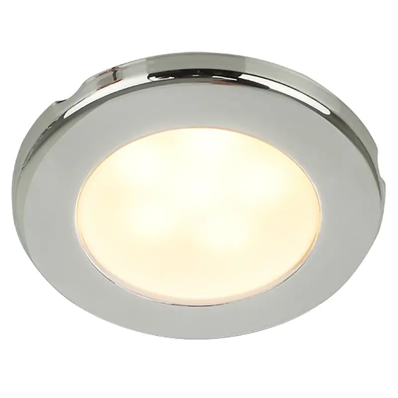 Hella Marine Euroled 75 3" Screw-Mount Downlight – Warm White Led, Stainless Steel Trim, 12V [958109021] 1